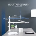 thumbnail image 5 of VIVO White Single Laptop Notebook Desk Mount, Fully Adjustable Extension Clamp, 5 of 8