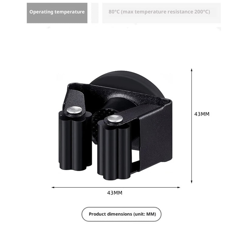 Magnetic Broom Holder,4PCS Anti-Slip Magnetic Mount Storage Broom Holders with Rubber Grippers,11lbs Heavy Duty Magnetic Tool Holder for Work Garage Laundry Kitchen RV Van Accessories