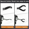 thumbnail image 5 of NATEFEMIN Easy Install Drain Snake Drill Attachments for 50ft-100ft Drain Cleaners Kitchen Bathroom Pipe Clearing Black Steel, 5 of 10