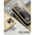 thumbnail image 5 of i-Blason Ares Case for iPhone 13 Pro 6.1 inch (2021 Release), Dual Layer Rugged Clear Bumper Case with Built-in Screen Protector (Gold), 5 of 8