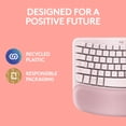 thumbnail image 3 of Logitech Wave Keys Wireless Ergonomic Keyboard with Cushioned Palm Rest, Comfortable Natural Typing, Easy-Switch, Bluetooth, Logi Bolt Receiver, for M, 3 of 10
