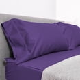 thumbnail image 2 of DNG Creations Solid Purple Colour 6 Piece Zipper Sheet Set - Include (1 Fitted Sheet Base, 2 Sheet has Zipper, 1 Flat Sheet And 2 Pillowcase) 800 Threads Count ( Queen - Size ), 2 of 7