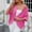 Hot Pink, variant on Women's 2024 Spring/Summer New Solid Color Mid Sleeved Cardigan Knitted Cardigan Coat Air Conditioned Cardigan Cardigan Open Front plus Size Cardigan Ladies Summer Cardigans Long Vest Cardigans for