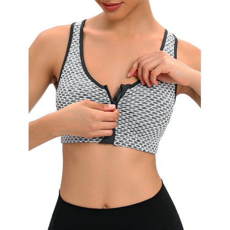 

DODOING Sports Bra for Women Sexy Cutout Crop Workout Tops for Women with Removable Padded Cups Training Yoga Active Bra
