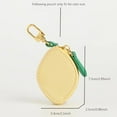 thumbnail image 2 of Lemon Fruit Charm Coin Purse Cute Keychain Mini Pouch Wallet Gift for Girl Women, 2 of 6