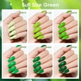 thumbnail image 4 of Gellen Nail Polish, Quick Air Dry 6 Colors Nail Lacquer Set Summer Emerald Green Trendy Nail Polish Kit for Nail Manicure DIY Art Home, No UV Light Needed, 0.33 oz Each Bottle, 4 of 9