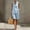Light Blue, variant on PUMXQ Women Cotton Linen 2 Piece Matching Outfits Mandarin Henley Partial Button Sleeveless Oversized Mid Length Tunic Tops Side Pocket Bermuda Shorts Casual Beach Vacation Resort Set Black L