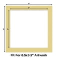thumbnail image 2 of Soft Yellow Picture Frame Mat for 11x11 Frames - Fits 9x9 Photos - 1 Mat, 2 of 7