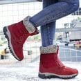 thumbnail image 5 of RIBONGZ Women Snow Boots Warm Winter Shoes, 5 of 6
