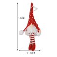 thumbnail image 4 of Colgante de árbol decorativo, diseño de gnomo de Navidad, tela tejida, Adornos de árbol de Navidad, decoración de fiesta, 4 of 5