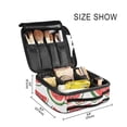 thumbnail image 3 of FORMRS Travel Makeup Bag Large Capacity Train Case Cosmetic Organizer with Adjustable Dividers, Cute Watermelon, 3 of 8