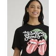 thumbnail image 4 of The Rolling Stones Women’s and Women’s Plus Graphic Tee and Fleece Shorts Set, 2-Piece, Sizes XS-3X, 4 of 5