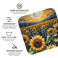 thumbnail image 3 of Kdxio Starry Sky Moon Sunflower Funny Coasters,4 Pcs Leather Coasters,Housewarming Gifts,Protect Furniture from Water Marks Scratch and Damage, 3 of 6