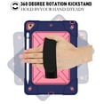 thumbnail image 4 of iPad Air 2 Shockproof Case, iPad Pro 9.7 Case, Dteck Heavy Duty Rugged 3 Layer Full Body Protection Case Kickstand with Shoulder Strap, Hand Strap, Navy/Rose, 4 of 7