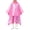Pink, variant on Kids EVA Rain Poncho with Hood, Lightweight Waterproof Transparent Rain Cape, Reusable Portable Raincoat for Boys Girls Travel Camping Outdoor Yellow Free Size