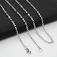 thumbnail image 6 of 10pcs 3mm Stainless Steel "O" Shape Rolo Link Chain Necklace for Women Men, 6 of 9