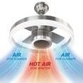 thumbnail image 5 of SkyX SkyFan Aluminum 4-Blade 24in LED Fandelier with Built-in Turbo Heater in Brushed Nickel, 5 of 9