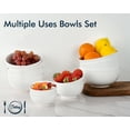 thumbnail image 4 of Delling Porcelain Bowls, Small Bowls, White Ceramic Bowls, 10 oz, Set of 6, 4 of 5