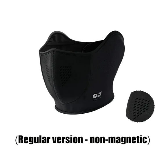 Magnetic Closure Winter Face Mask for Cycling - Windproof, Warm Fleece-Lined, Easy Access Design for Skiing &Road Biking