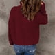 thumbnail image 5 of Lady Casual Knit Sweater Breathable High Collar Stretchy Women Zipper Pullover Sweater for Dating for Fall ANGGREK Otros, 5 of 6