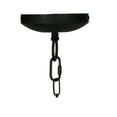 thumbnail image 2 of 19 Inch 6 Light Chandelier, Iron Birdcage, Classic Vintage, Black, Saltoro Sherpi, 2 of 5