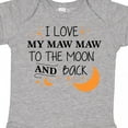 thumbnail image 4 of Inktastic I Love My Maw Maw to the Moon and Back Boys or Girls Baby Bodysuit, 4 of 5