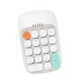 thumbnail image 3 of Teclado numérico para computadora portátil de 18 teclas, teclado digital de contabilidad silenciosa de 18 teclas blanco, 3 of 9