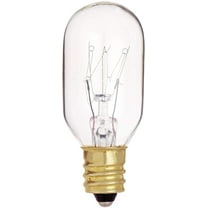 Satco 15-Watt T7 Incandescent Light Bulb Candelabra Base - Clear - 130V