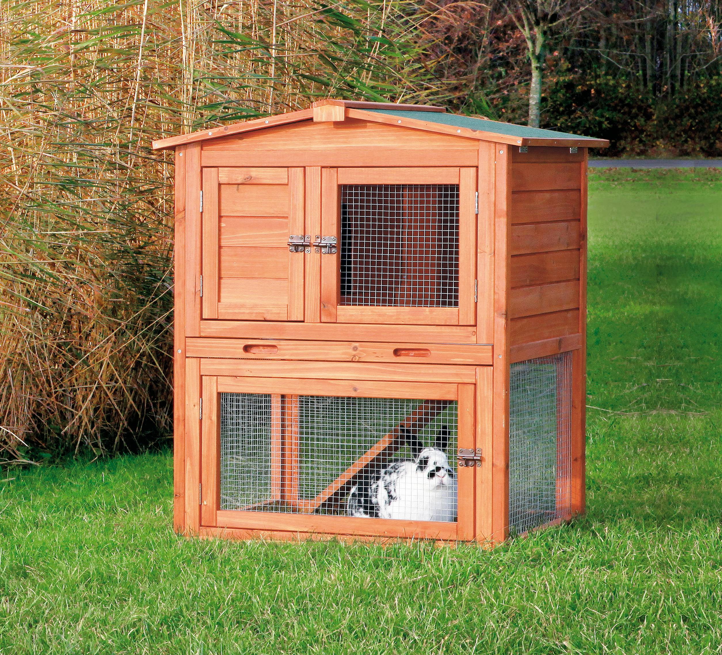 TRIXIE Pet Products natura Rabbit Hutch with Peaked Roof S Walmart