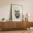 thumbnail image 2 of The Beard's Not Dead - Illustration Skull Gothic Creepy Line Art Anatomy Black Framed Wall Art Print 20 x 30 inches, 2 of 8