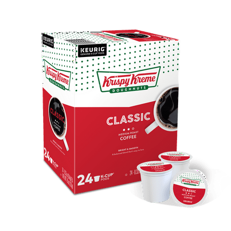Krispy Kreme - Classic Coffee, Keurig Single Serve K-Cup Pods, Medium Roast, 24 Count