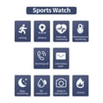 thumbnail image 2 of Pulsera inteligente con pantalla táctil de 1,3 pulgadas Reloj deportivo Rastreador de ejercicios a prueba de agua Sangre, 2 of 8
