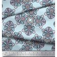 thumbnail image 2 of Soimoi Rayon Crepe Fabric Artistic Floral Ethnic Print Sewing Fabric Yard 46 Inch Wide, 2 of 3