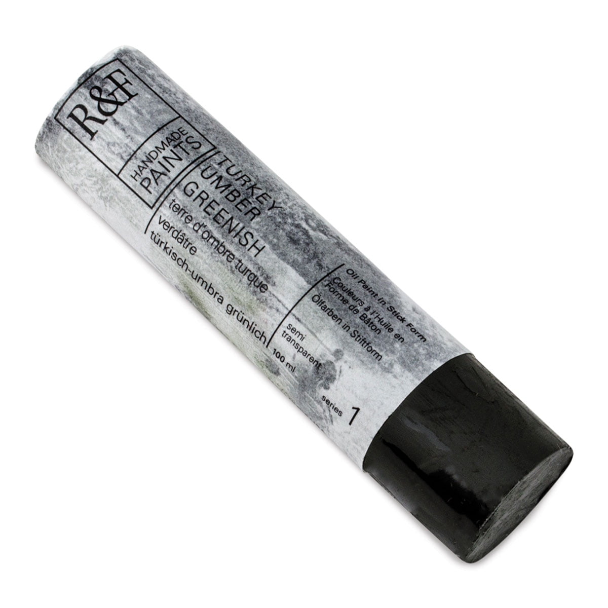 R&F Handmade Paints Pigment Stick, 100ml, Turkey Umber Greenish