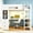 White, variant on AUU Full Size Wooden Gaming Loft Bed with U-Shaped Desk, Smart RGB LED Lights, USB Ports, 3 Drawers & Storage Shelves – Multi-Functional High Sleeper for Teens & Adults