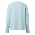 thumbnail image 5 of Womens Long Sleeve Lace T Shirts Crewneck 2026 Fashion Tops Casual Y2K Spring Tees, 5 of 7
