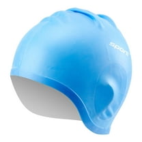 Sporti Silicone Swim Cap, Anti-Slip Grip, Extra Ear Space