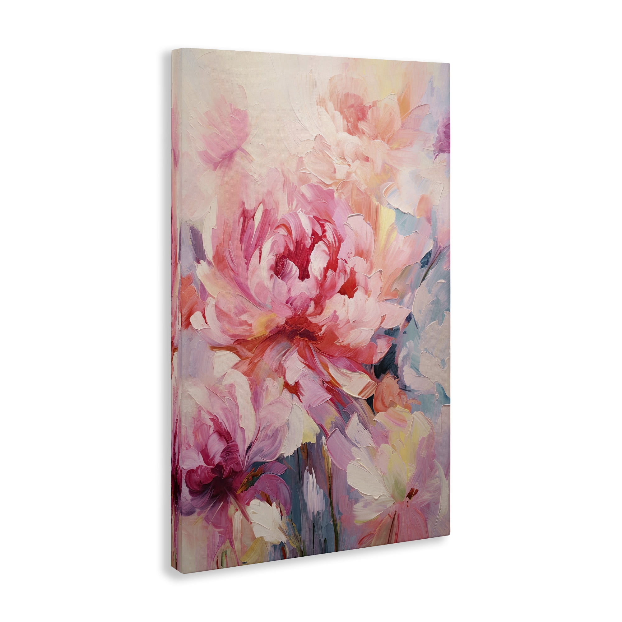 Stupell Industries Floral Explosions Abstract Botanical & Floral Painting Gallery Wrapped Canvas Art Print Wall Art, 20 x 30