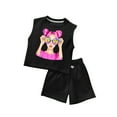 thumbnail image 3 of SONGGE Girls Summer Outfit Sets 2 Piece Cute Toddler Tank Tops And Shorts Casual Playwear Soft Breathable Comfortable Outfit Sets For Baby Girl Cartoon Cozy Clothes Sets, 3 of 3