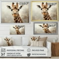 thumbnail image 4 of Designart "Elegance Of The Classic Beige Giraffe" Animals Giraffe Canvas Wall Art, 4 of 7