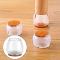 thumbnail image 2 of 16Pcs Transparente PVC Silla de Mesa Muebles Pierna Antideslizante Pie Tapa Copas Cubierta Protector de Piso (12-16mm) Amonsee NO, 2 of 6