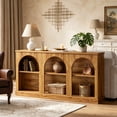 thumbnail image 4 of Fnova 63" Farmhouse Console Table, Wooden Entryway Table with 3-Tier Storage, Rectangular Sofa Table for Entrance, Hallway, Living Room, Behind Couch, 4 of 15