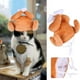 thumbnail image 2 of Sombrero de gato con muslo de pavo, gato y perro pequeño, Halloween, Acción de Gracias, muslo de pavo, diadema, accesorio para el pelo, disfraz para perro pequeño, 2 of 8