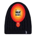 thumbnail image 2 of Heat Holders - Womens Ribbed Cable Knit Fleece Lined Thermal Knitted Beanie Hat, 2 of 2