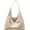 White, variant on Kukuzhu Women's Hobo Bag PU Leather Shoulder Bag Large Handbag Totes Versatile Purse Top Handle Bag Commuting
