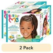 (2 pack) Just For Me No-Lye Conditioning Créme Relaxer Kit, Curly, Child