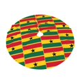 thumbnail image 5 of Christmas Tree Skirt Ghanaians-Flag Xmas Tree Skirt Mat for Christmas Decorations Party Holiday 30", 5 of 6