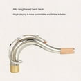 thumbnail image 4 of stanreset Brass Tenor Saxophone Bend Neck Solid Color Replacement 27.5mm Nozzle Woodwind Instrument Sax Part Accessories Gold, 4 of 6