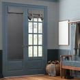 thumbnail image 2 of Forsisco French Blackout Door Curtain-Privacy for Glass Door Window No Drill Easy Installed Door Window Curtain (1 Panel Dark Grey,26"W x 40"H), 2 of 8