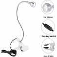 thumbnail image 2 of Mini lámpara de curado UV para mejora de uñas Luz UV con clip e interruptor Luz USB (Blanco) JAMW Sencillez, 2 of 5